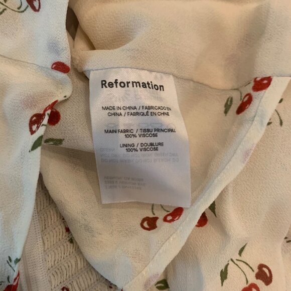 Chase Cherry Print Sweetheart Crepe Top in Cherry Pit, size 6 - Picture 11 of 11